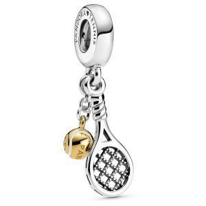 Charm colgante en Pandora Shine Raqueta y Pelota de Tenis