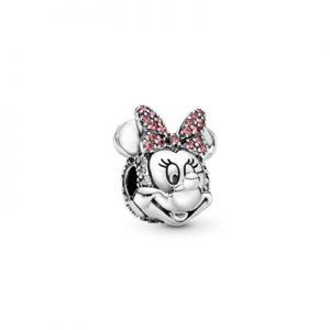 Clip en plata de ley retrato Brillante de Minnie
