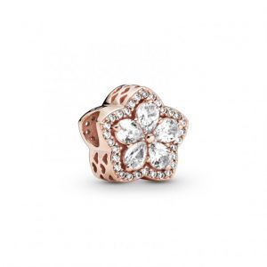 Charm en Pandora Rose Copo de Nieve Brillante en Pavé