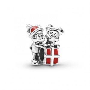 Charm en plata de ley Regalo Mickey y Minnie Mouse de Disney
