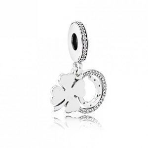Charm colgante en plata de ley Día de la Suerte