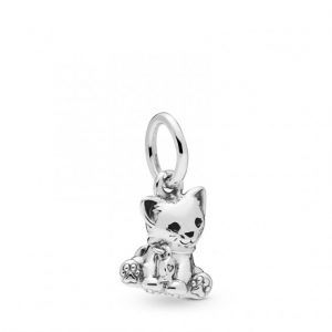 Charm colgante en plata de ley Gato
