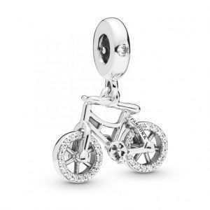 Charm colgante bicicleta en plata de ley
