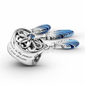 Charm en plata de ley Atrapasueños Azul