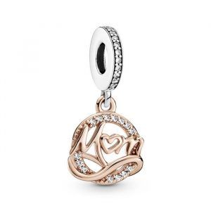Charm Colgante Mamá en Dos Tonos