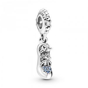 Charm Colgante Zapato de Cristal de Cenicienta con Ratones de Disney