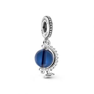 Charm Colgante Globo Terráqueo Azul