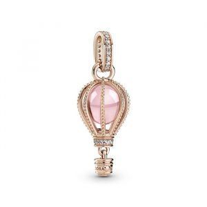 Charm Colgante Globo Aerostático Rosa Brillante
