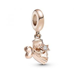 Charm Colgante Ángel con Alas de Corazón