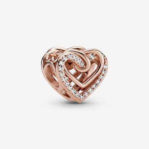 Charm Boceto de Corazón Brillante