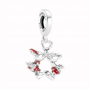 Charm Colgante Beso de Mickey y Minnie Mouse de Disney