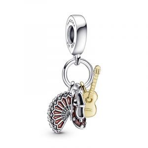 Charm colgante Guitarra Española, Zapato Flamenco y Abanico