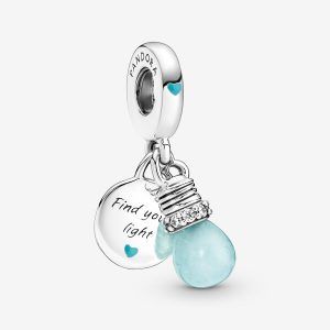 Charm Colgante Bombilla Brillante en la Oscuridad
