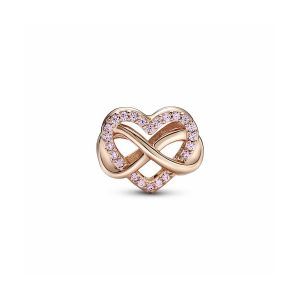 Charm Corazón Rosa Familia Infinito