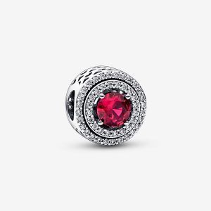 Charm Circulo Rojo Nivelado Brillante