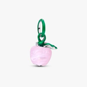Charm Manzana Cristal de Murano Rosa